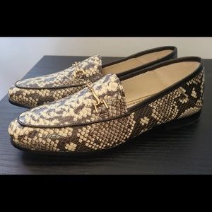 Sam Edelman Loraine Snakeskin Loafers Size 6.